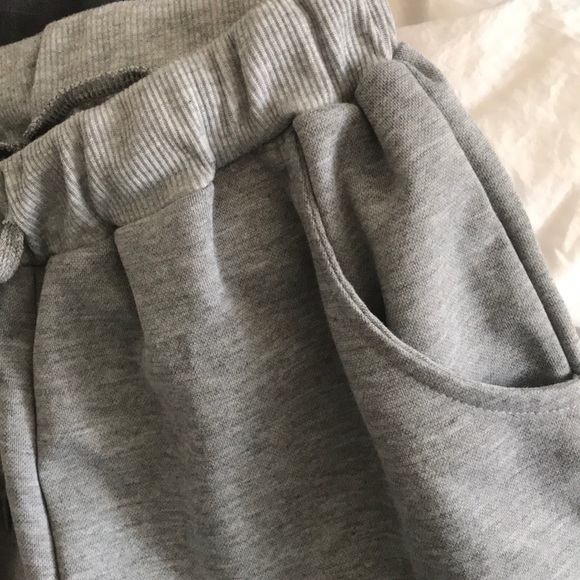 Grey Sweatpants w Gold Zippers - Picture 5 of 5